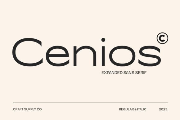 Cenios: A Fresh Sans-Serif for Bold, Modern Design