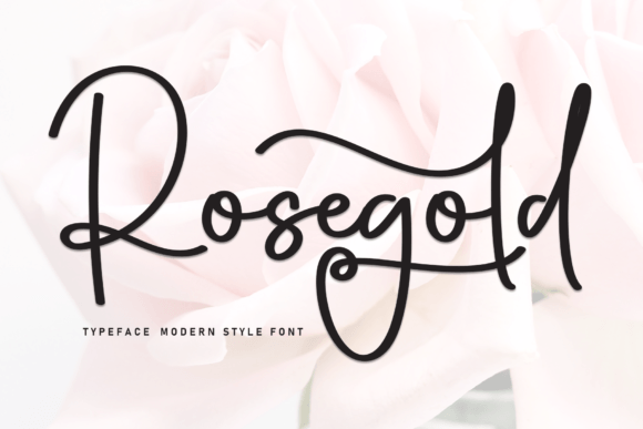 Rosegold: A Handwritten Font for Creative Projects
